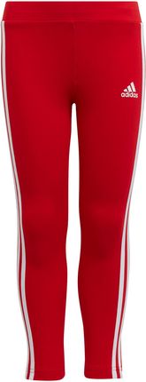 adidas Legginsy Dziewczęce Essentials 3 Stripes Biały Czerwony