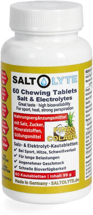Saltstick Elektrolityczne Tabletki Saltolyte Chewing 60Szt. Pinacolada