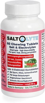 Saltstick Elektrolityczne Tabletki Saltolyte Chewing 60Szt. Arbuzowy