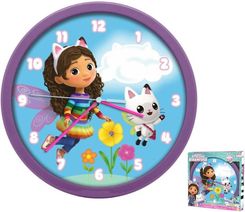 Zdjęcie Zegar ścienny KOCI DOMEK GABI śr. 24cm dla dzieci KIDS GD00021 - Puszczykowo