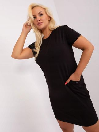 Tunika sukienka dresowa z kieszeniami czarna