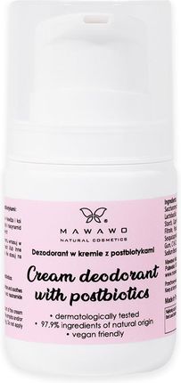 Mawawo Dezodorant w Kremie z Postbiotykami 50ml
