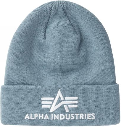 Czapka zimowa Alpha Industries 3D Beanie 168910 134 - Szaro-Niebieska 