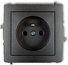 Zdjęcie Karlik Deco Gniazdo Pojedyncze Z/U Grafit 11DGP-1Z - Sosnowiec