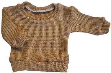 Bluza dziecięca z dzianiny swetrowej karmel 98