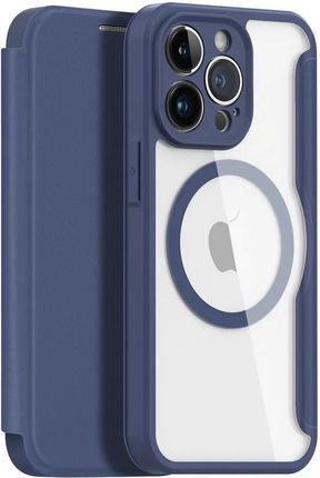Dux Ducis Skin X Pro - Futerał Z Klapką Kompatybilny Z Magsafe Do Apple Iphone 14 Plus Niebieski