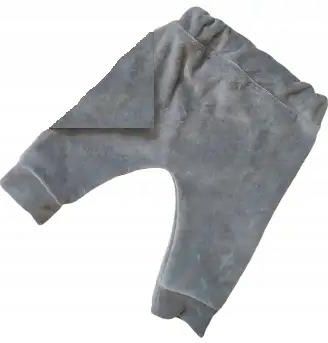 Spodnie welurowe szare rozmiar 164