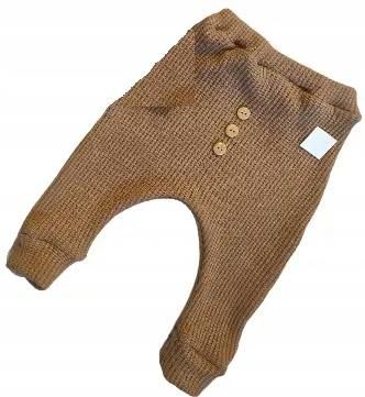 Spodnie z dzianiny swetrowej karmel 152