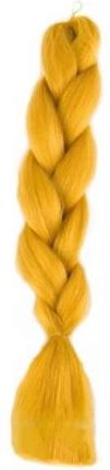 Włosy syntetyczne sztuczne do warkoczy upięć 60cm złoty blond
