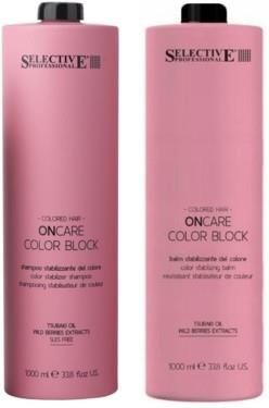 Selective OnCare Color Block szampon i odżywka 2x1000ml farbowane włosy