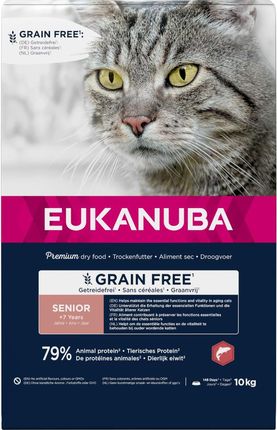 Eukanuba Grain Free Senior Łosoś mokra karma dla starszych kotów 2x10kg