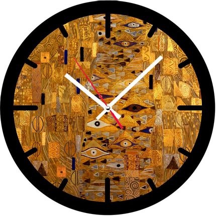 Arco Design Zegar Ścienny Z Nadrukiem Golden Life 37Cm