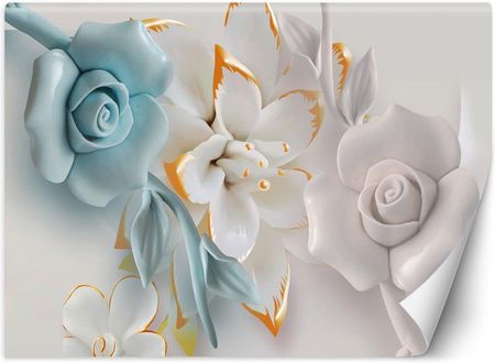 Feeby Emaga Kwiaty Abstrakcja 3D 100X70