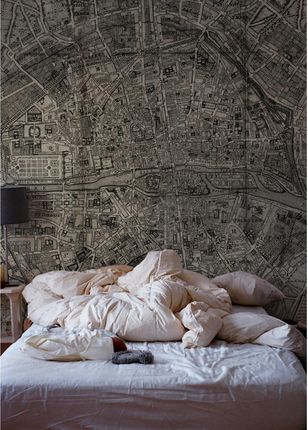 Coloray Na Ścianę Mapa Paryża Vintage 104X70