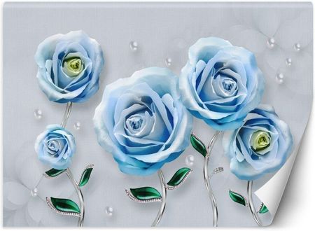Feeby Emaga Niebieskie Róże 3D 100X70