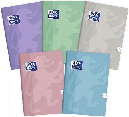 Oxford Zeszyt A5 32K Kratka Touch Pastel 5Szt.