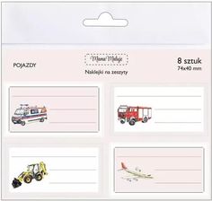 Zdjęcie Naklejki Na Zeszyty Pojazdy Mama Maluje - Zator