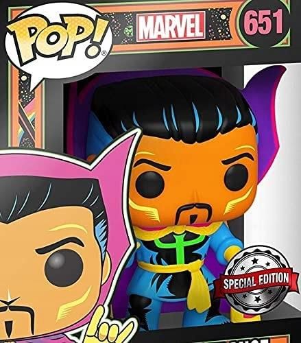 Funko POP! Marvel: Black Light - Dr. Doctor Strange - Marvel Comics - Figuras Miniaturas Coleccionables Para Exhibición - Idea De Regalo - Mercancía Oficial - Juguetes Para Niños Y Adultos : Funko