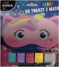 Zdjęcie Kidea Zestaw Farb Do Malowania Twarzy Maska Jednorożec - Górzno