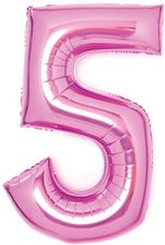 Zdjęcie Amscan Balon Foliowy Cyfra 5 Różowy 66cm - Gniew