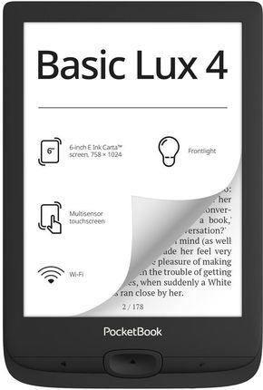 Czytnik PocketBook Basic Lux 4 Czarny