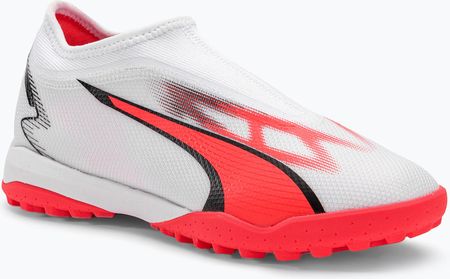 Buty Piłkarskie Dziecięce Puma Ultra Match Ll Tt + Mid Jr Puma White/Puma Black/Fire Orchid