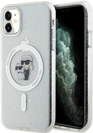 Karl Lagerfeld Klhmn61Hgkcnot Iphone 11 Xr 61" Transparent Hardcase Karlchoupette Glitter Magsafe