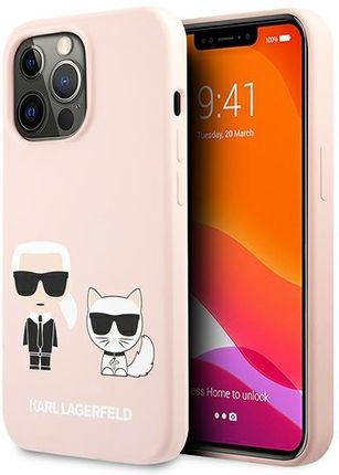 Karl Lagerfeld Etui Klhcp13Xsskci Apple Iphone 13 Pro Max Hardcase Jasno Różowylight Pink Silicone Karl Choupette