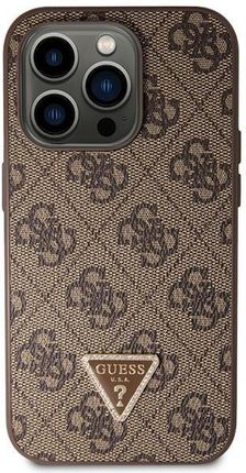 Guess Guhcp14Xp4Tdscpw Iphone 14 Pro Max 6 7" Brązowy Brown Hardcase Crossbody 4G Metal Logo