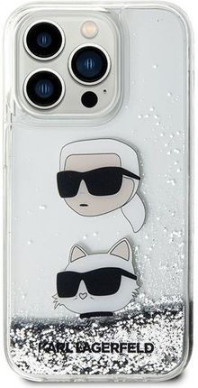 Karl Lagerfeld Klhcn61Ldhkcns Iphone 11 Xr 6 1" Srebrny Silver Hardcase Liquid Glitter Choupette Heads