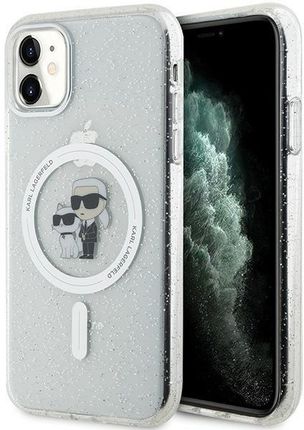 Karl Lagerfeld Klhmn61Hgkcnot Iphone 11 Xr 6 1" Transparent Hardcase Choupette Glitter Magsafe