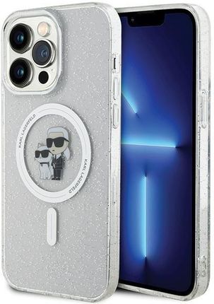 Karl Lagerfeld Klhmp14Xhgkcnot Iphone 14 Pro Max 6 7" Transparent Hardcase Choupette Glitter Magsafe
