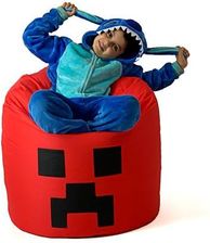 Zdjęcie Pufa Worek Sako Minecraft Czerwony Xxl 110X90 - Lubsko