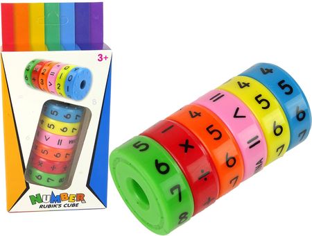 Leantoys Zabawka Edukacyjna Kolorowy Walec Matematyczny Nauka Liczenia