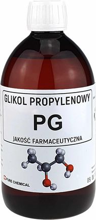 GLIKOL PROPYLENOWY - Farmaceutyczny czysty w brązowej butelce 500ml PURECHEMICAL