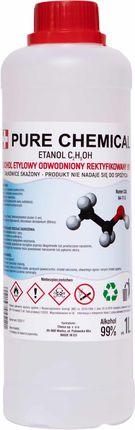ETANOL 99% - Alkohol Etylowy odwodniony rektyfikowany 1L PURECHEMICAL