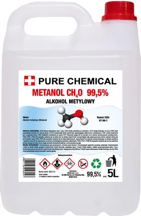 METANOL 99,5% - Alkohol metylowy 5L PURECHEMICAL