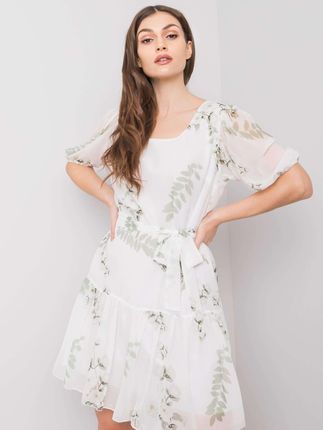 Sukienka-LK-SK-508129.06X-biały : Kolor - Biały, Rozmiar - 40