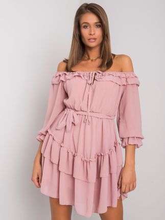 Sukienka-TW-SK-BI-0931.40P-różowy : Kolor - Różowy, Rozmiar - ONE SIZE