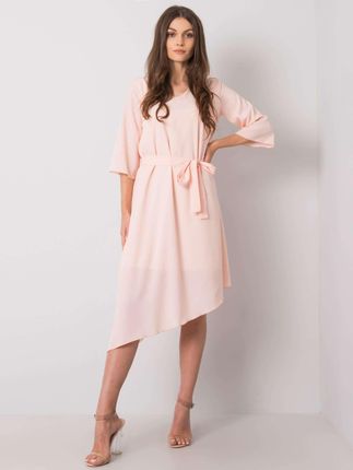 Sukienka-LK-SK-508026.03P-jasny różowy : Kolor - Jasny różowy, Rozmiar - 40