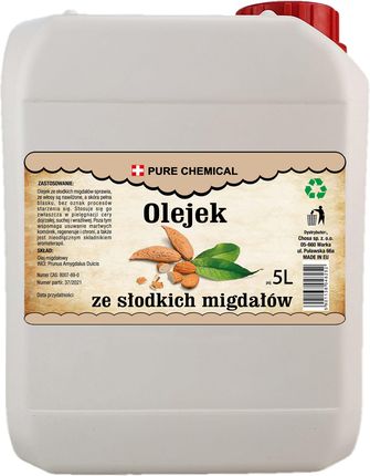 OLEJ MIGDAŁOWY - Olejek ze słodkich migdałów 5L PURECHEMICAL