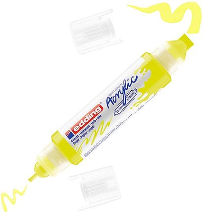 Edding Marker Akrylowy 3D E-5400 Edding Podwójny Żółty Neonowy