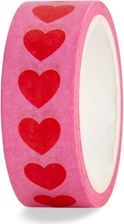 Zdjęcie Interdruk Taśma Washi Hearts Róż Czerwone Serca - Rzeszów