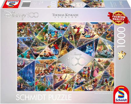 Schmidt Puzzle Thomas Kinkade 100 Lat Disneya Jubileuszowa Mozaika Disney 1000 El.
