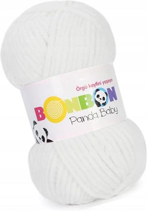 Nako Panda Baby Bonbon 3081 Biały Pluszowa