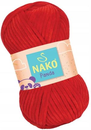 Nako Panda 3108 Czerwony Pluszowa