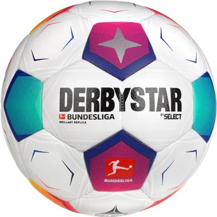 Derbystar Bundesliga Brillant Replica v23 FIFA Basic Ball 162008C Białe 4