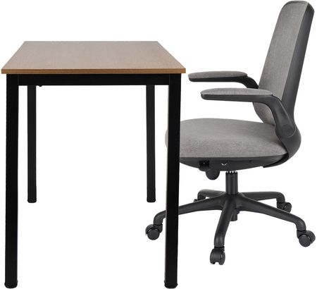 Zestaw: Krzesło biurowe Easy Black + Biurko Modern KJSTB