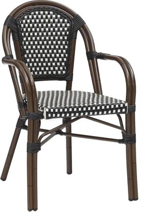 Krzesło ogrodowe CAFE PARIS brązowe rattan
