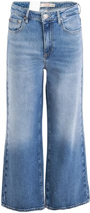 Damskie Spodnie jeansowe Guess Ankle Wide Leg W3Ya49D4Wbe-Hdpr – Niebieski
